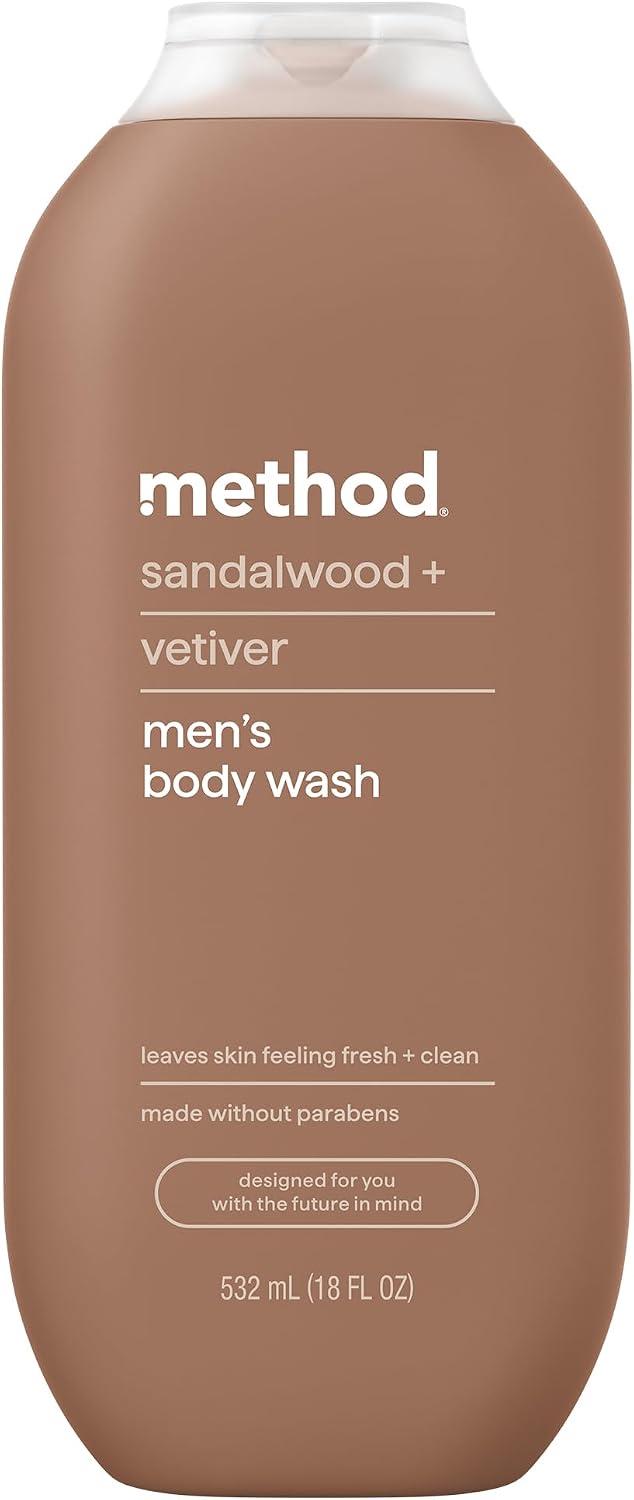 Method Men Body Wash Sandalwood + Vetiver 18 fl oz — product view