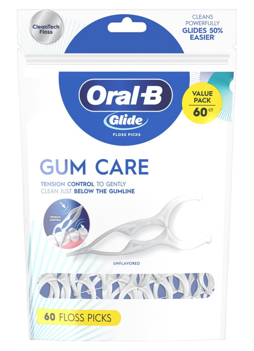 Oral-B Glide Floss Picks, 60 Count (Pack of 3)