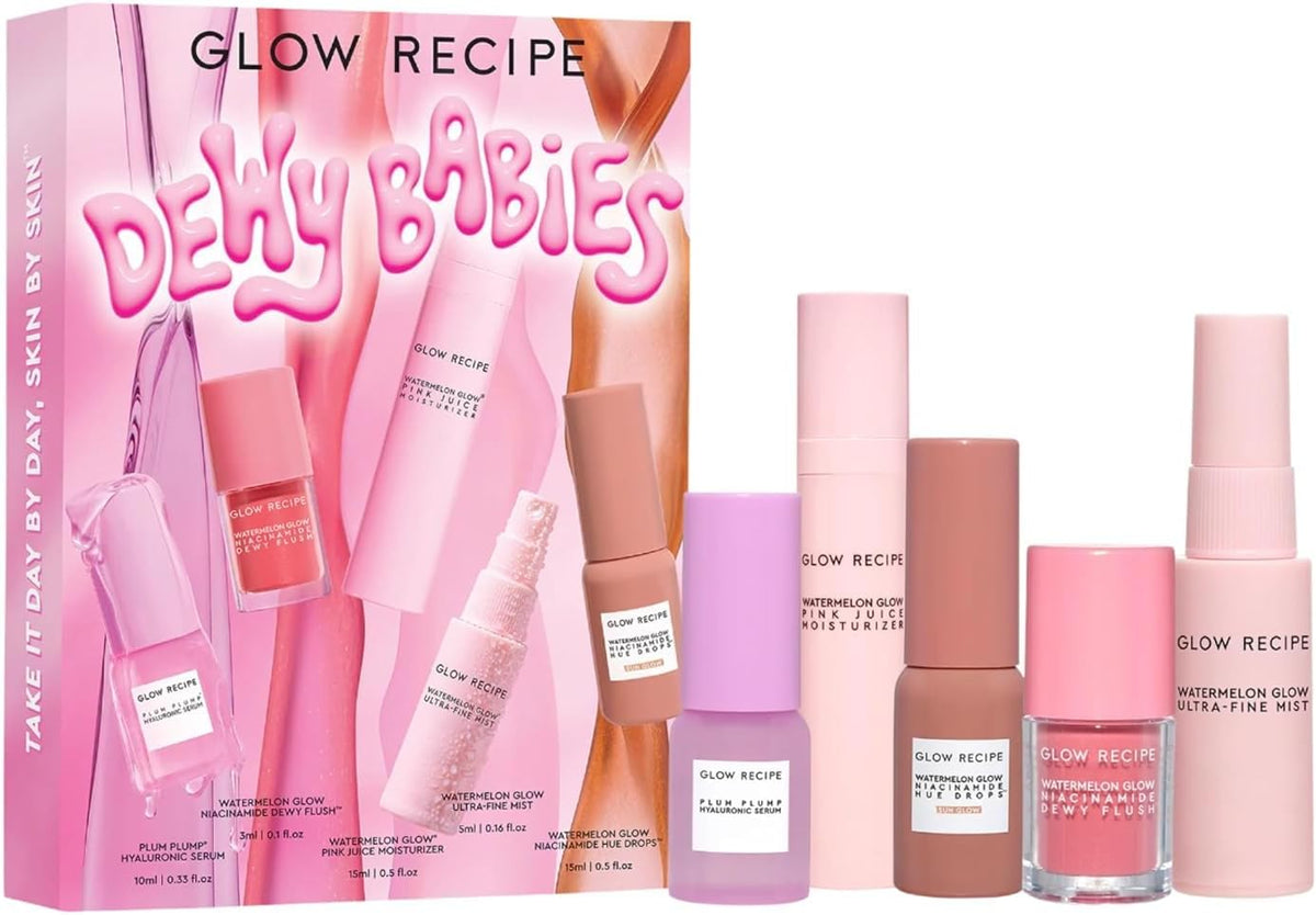 Glow Recipe Dewy Babies Travel Skincare Set, 5 Piece