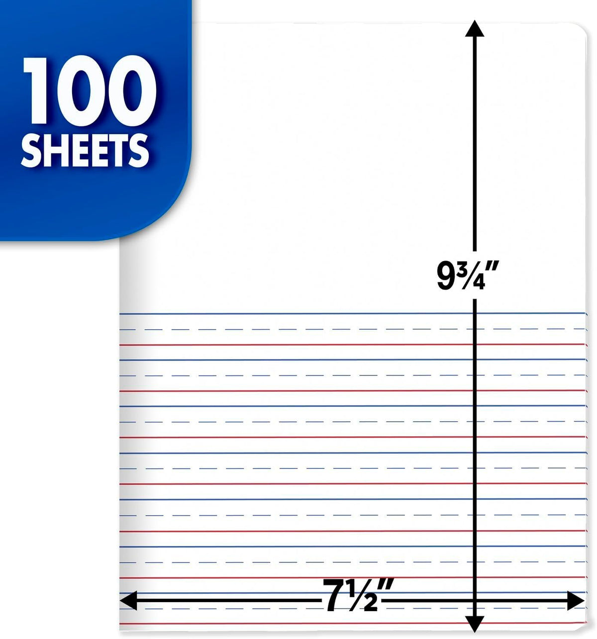 Mead Primary Journal Creative Story Tablet, 7.5 x 9.75 in, 100 Sheets - view 2
