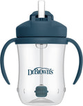 Dr. Brown's Milestones Baby's First Straw Cup 270 ml (9.1 fl oz), Blue