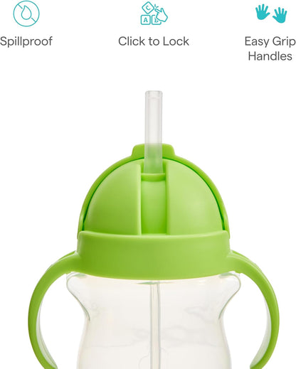 Munchkin Any Angle Sippy Cups for Toddlers, Straw, 2 Pack, Blue/Green - view 5