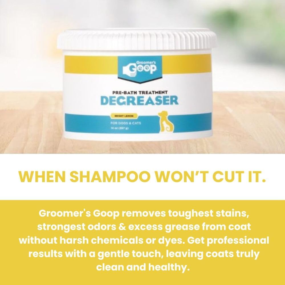 Groomer's GOOP Pre-Bath Pet Degreaser Cream 14 oz Can - view 3