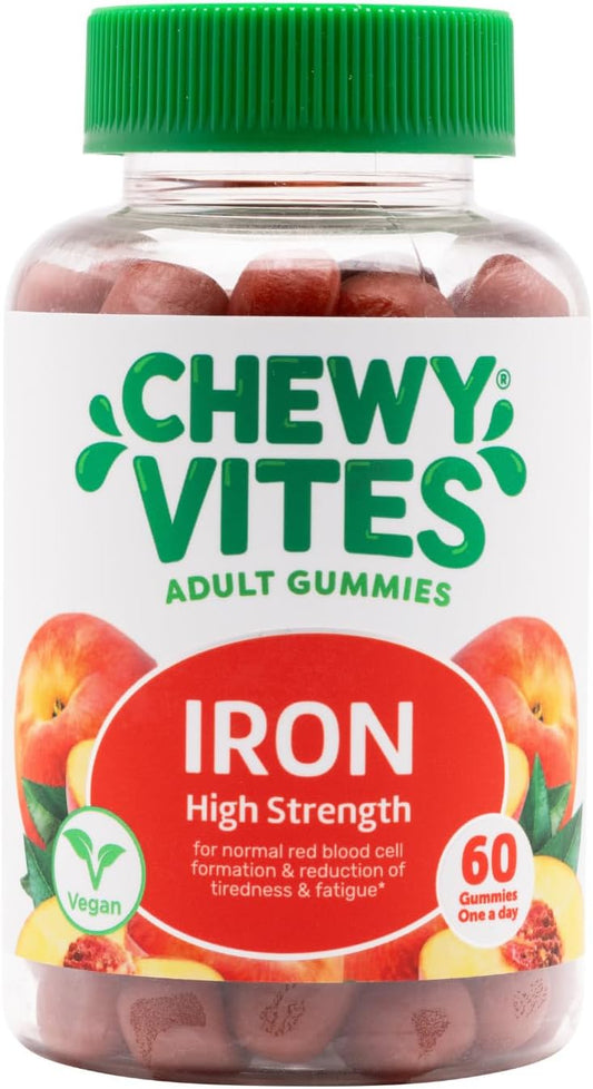 Chewy Vites Adult High Strength Iron Gummies with Vitamin C - 60