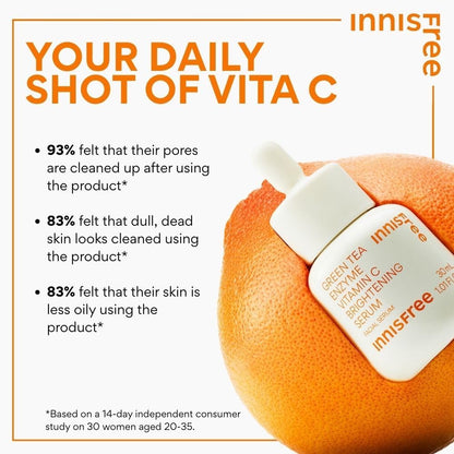 innisfree Green Tea Enzyme Vitamin C Brightening Serum 30ml - view 5