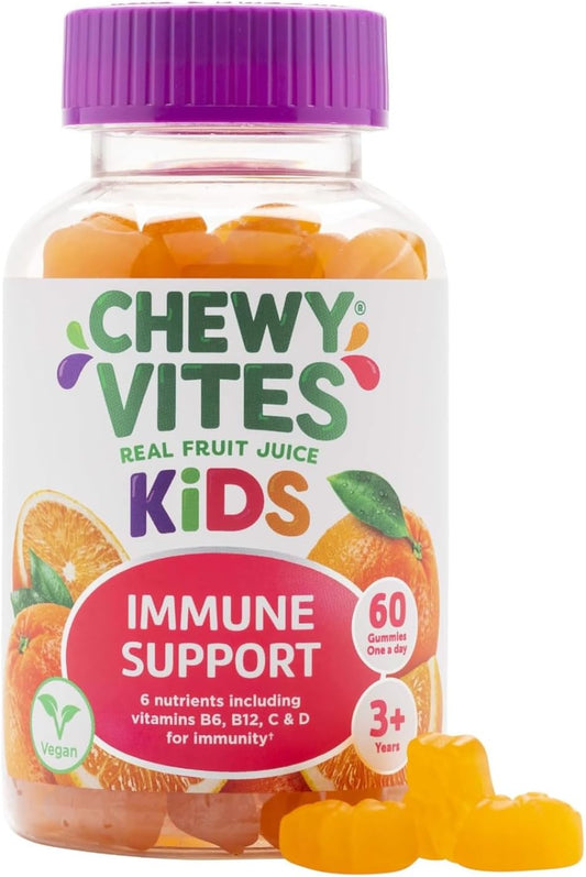 Chewy Vites Kids Vitamin C and D Gummies with Zinc and Selenium, 60 Count