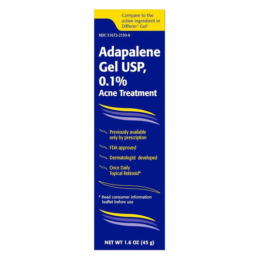 Taro Adapalene 0.1% Acne Treatment Gel - Paraben Free (1.6 oz) - USA in UK