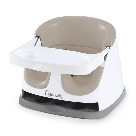 Ingenuity Baby Base 2-in-1 Booster Feeding and Floor Seat, Cashmere