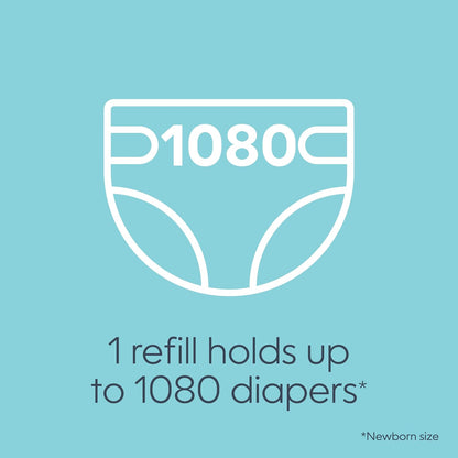Diaper Genie Jumbo+ Square Refill, Continuous Film, 1080 Newborn Nappies - view 3