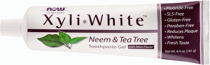 NOW Xyliwhite Neem and Tea Tree Toothpaste Gel, Mint 6.4 oz, Pack of 2 - view 6