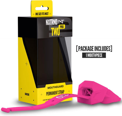 Nxtrnd Two Pro Football Mouth Guard with Strap, Pink - view 4