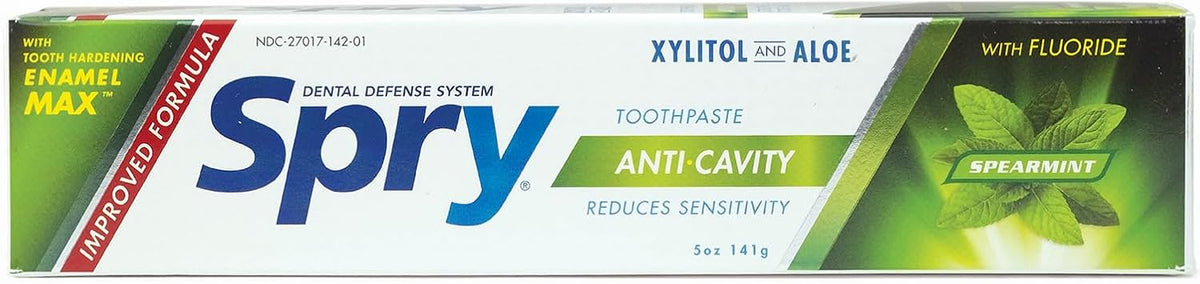 Spry Natural Xylitol Toothpaste with Fluoride Spearmint 141 g - view 3