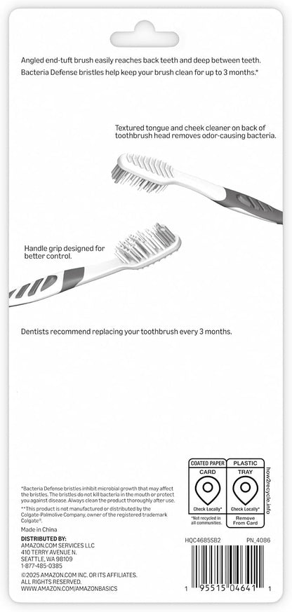 Clean Plus Soft Toothbrushes, Full Head, 10 Count, Assorted Colours - view 5