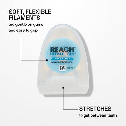 Reach Ultraclean Mint Dental Floss, 30 Yards (27 m), Pack of 6 - view 2