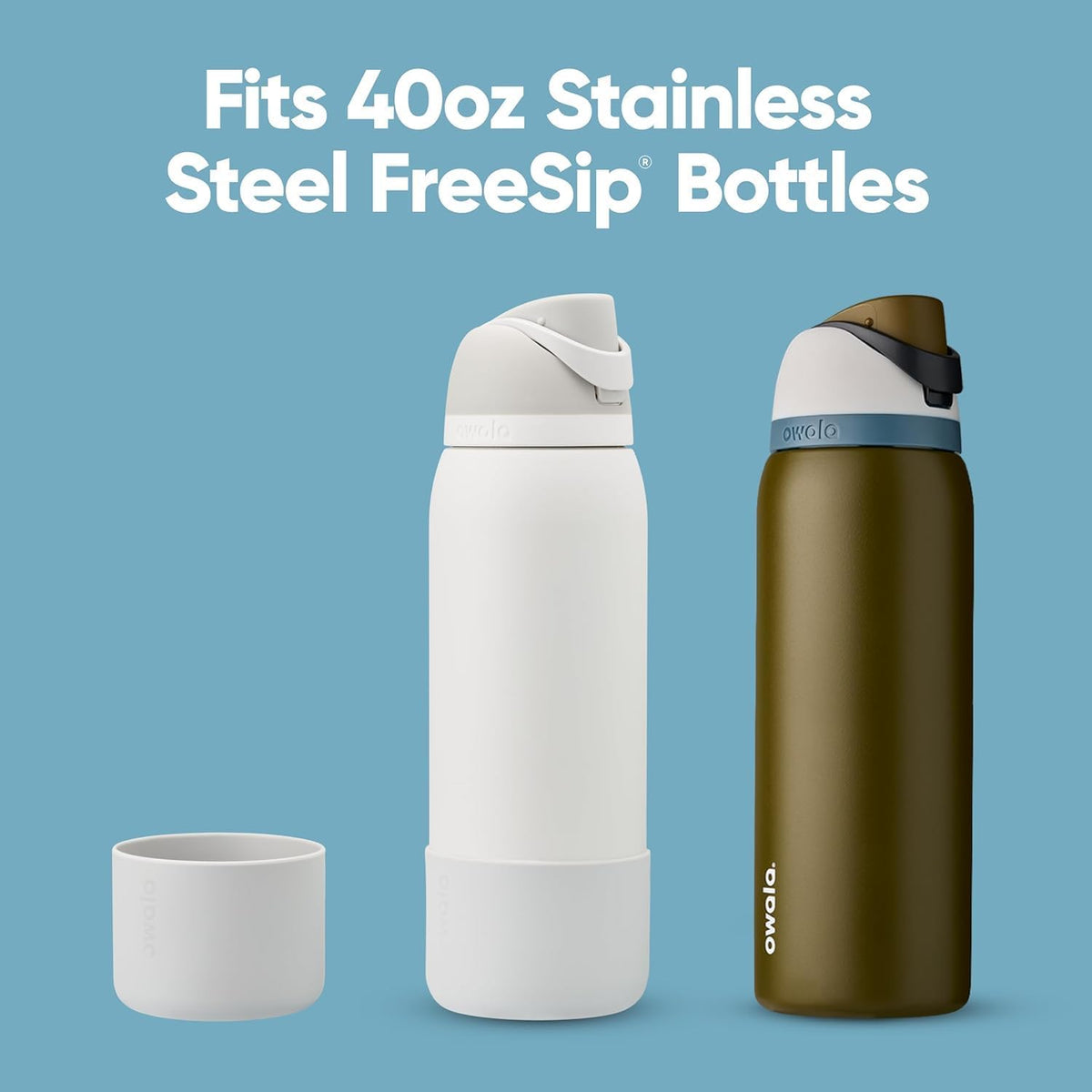 Owala Silicone Boot for 40 oz Stainless Steel Bottles, Grey - view 5
