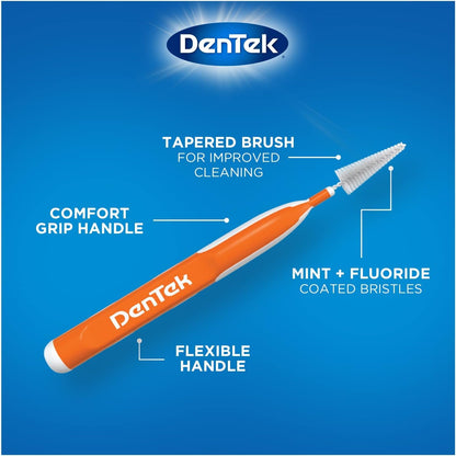 DenTek Easy Brush Interdental Cleaners Standard, 16 Count, Pack of 5 - view 2