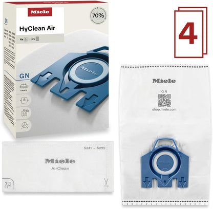 Miele GN HyClean Air Vacuum Cleaner Bags, 4-Pack with Filters - view 4