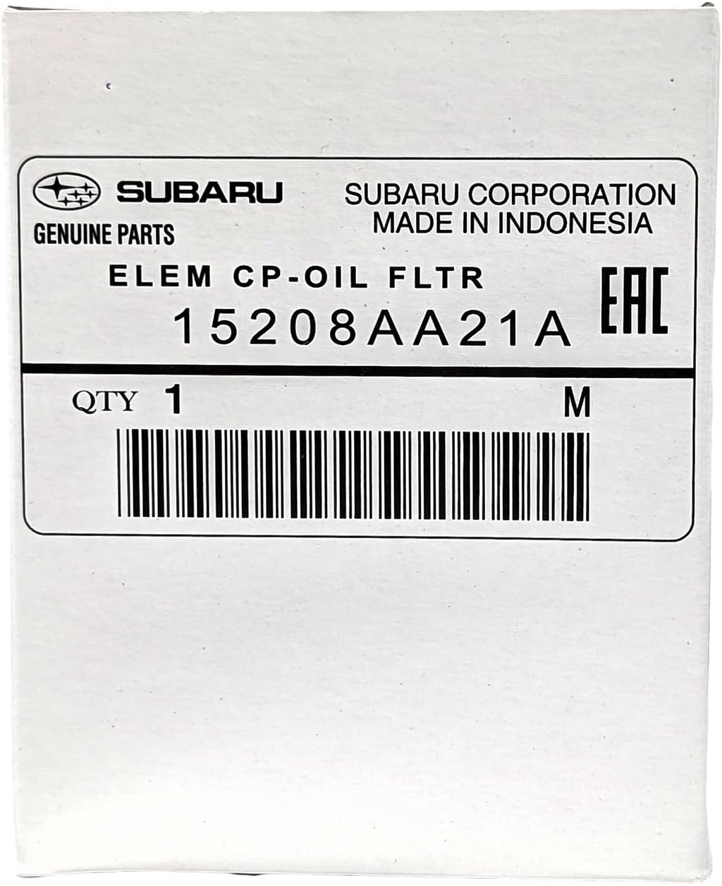 Subaru Genuine Engine Oil Filter and Crush Washer Kit, 15208AA21A, 1 Pack - view 4