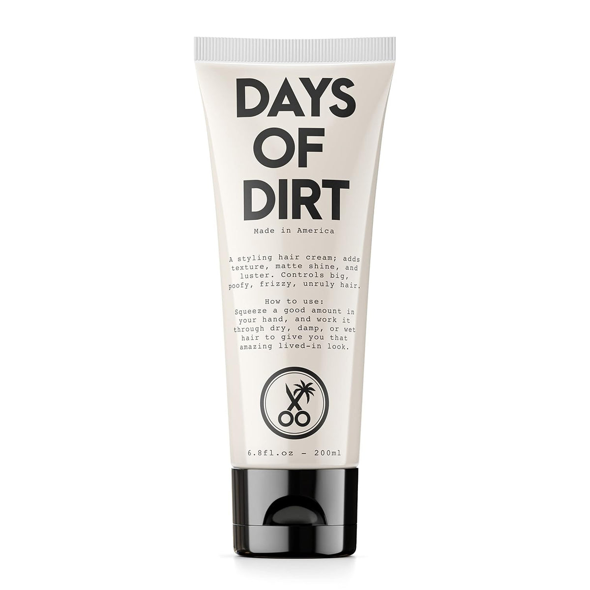California Born Days of Dirt Hair Styling Cream, 6.8 fl oz