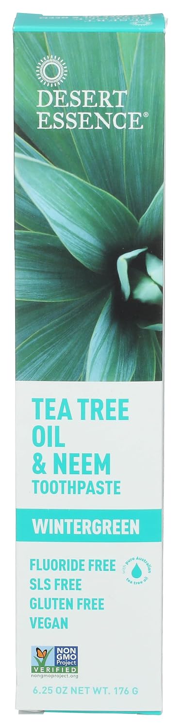 Desert Essence Tea Tree Oil Toothpaste with Neem 7 oz — product view