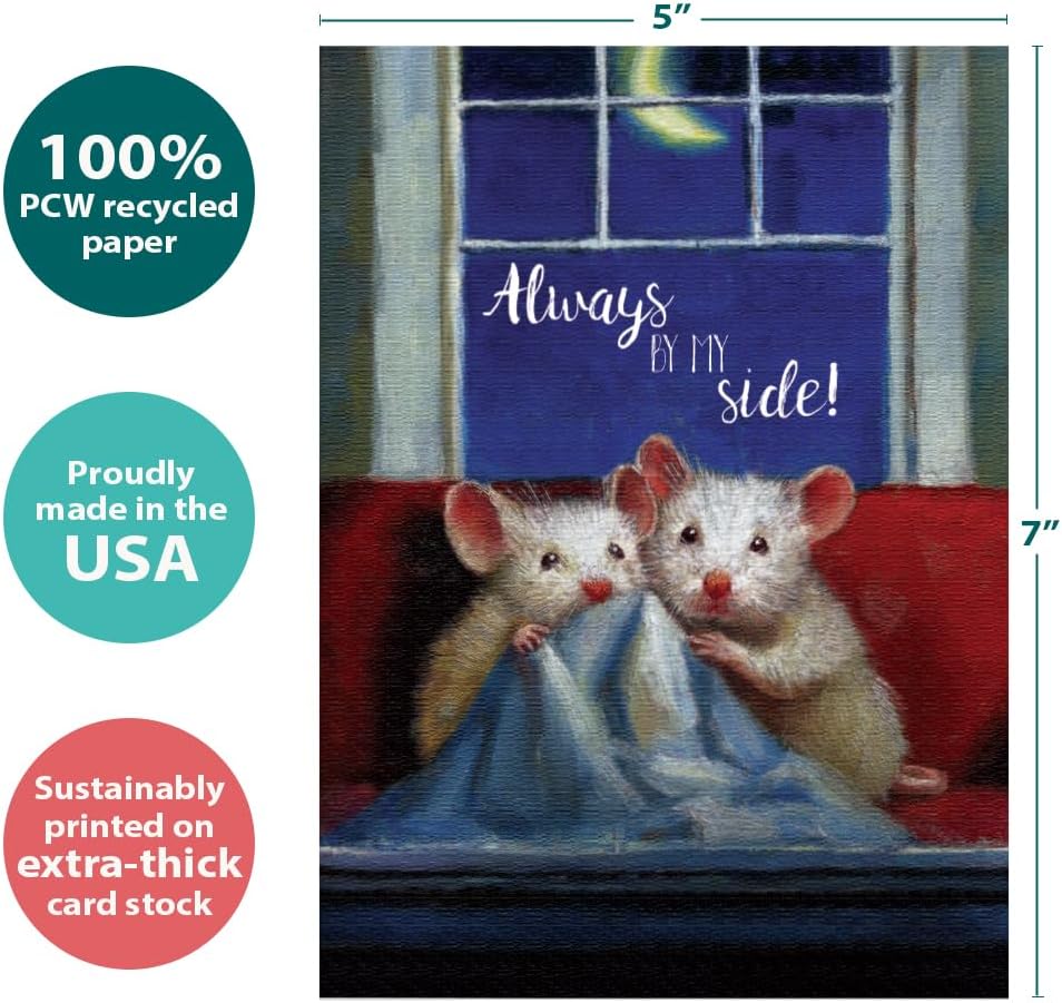 Tree-Free Greetings Anniversary Card 5 x 7 Inch, Blanket Hogger - view 3