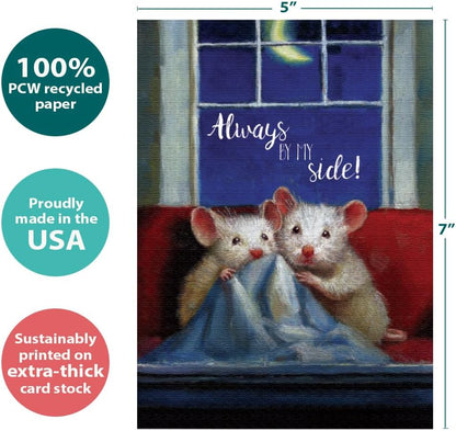 Tree-Free Greetings Anniversary Card 5 x 7 Inch, Blanket Hogger - view 3