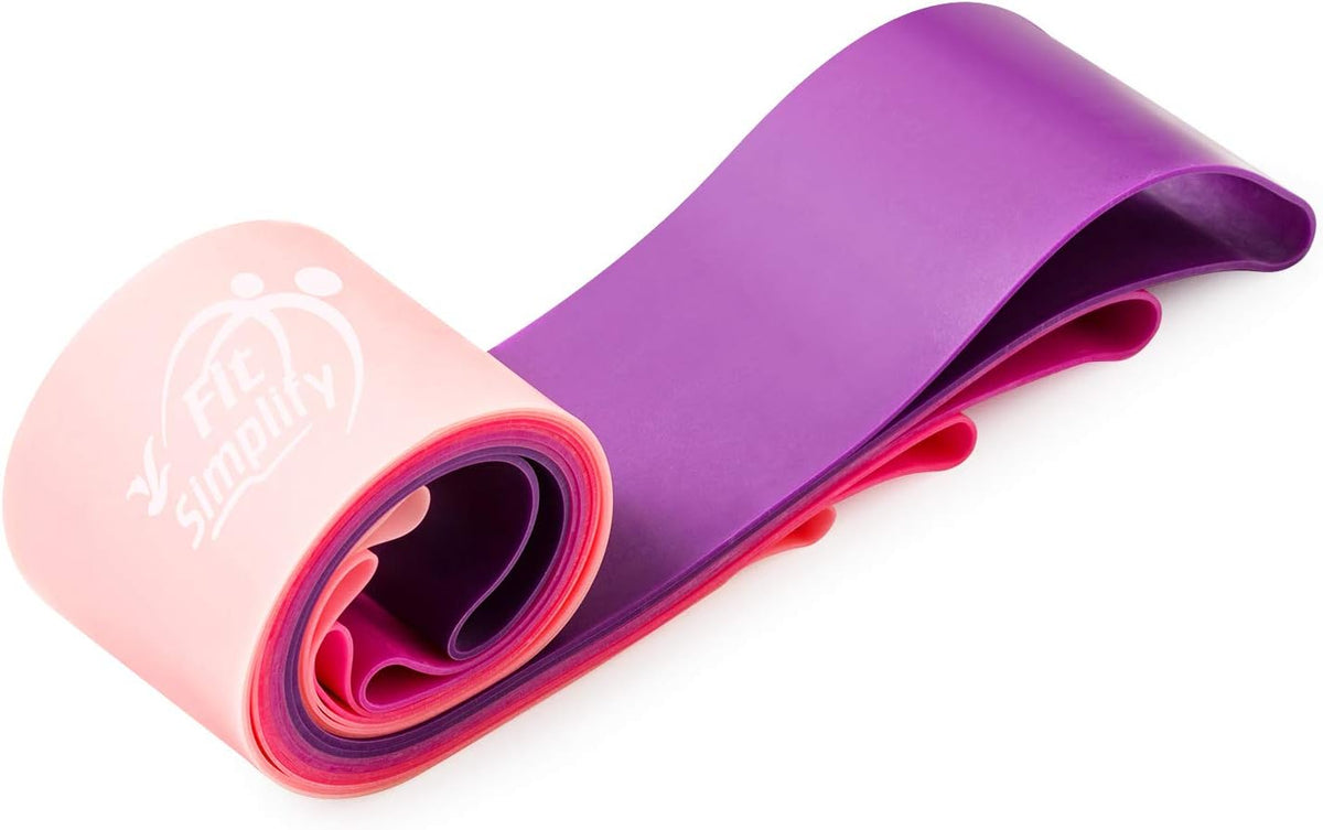 Fit Simplify Resistance Loop Exercise Bands, Set of 5 with Carry Bag - view 3