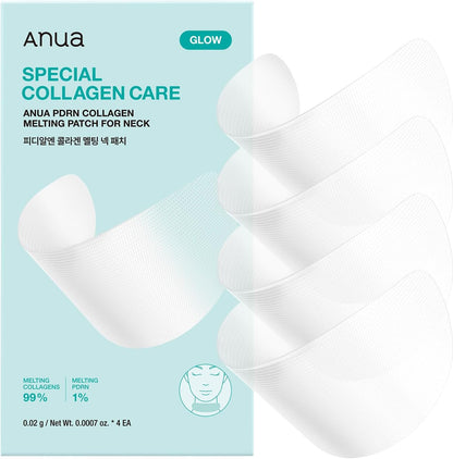 Anua PDRN Collagen Melting Patch for Neck, 4 Patches