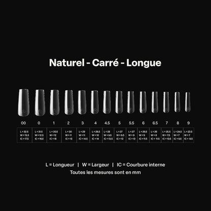 Après Gel-X Natural Square Long Nail Tips Box, 280 Count - view 4