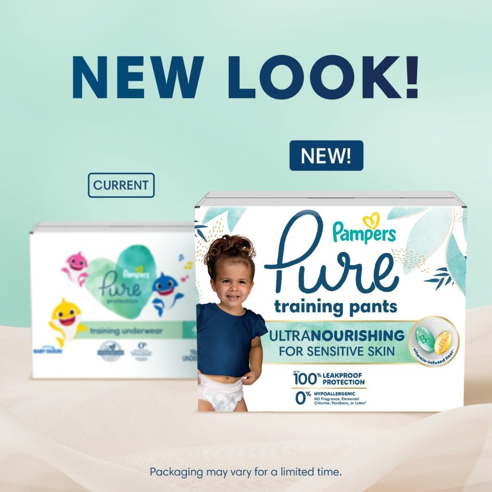Pampers Pure Protection Training Pants Size 3T-4T, 58 Count - view 2
