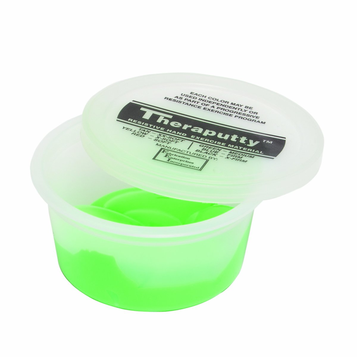 Cando TheraPutty Therapy Putty, 3 oz, Green (Medium) — product view