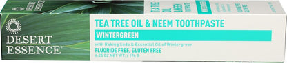 Desert Essence Tea Tree Oil Toothpaste with Neem 7 oz - view 2