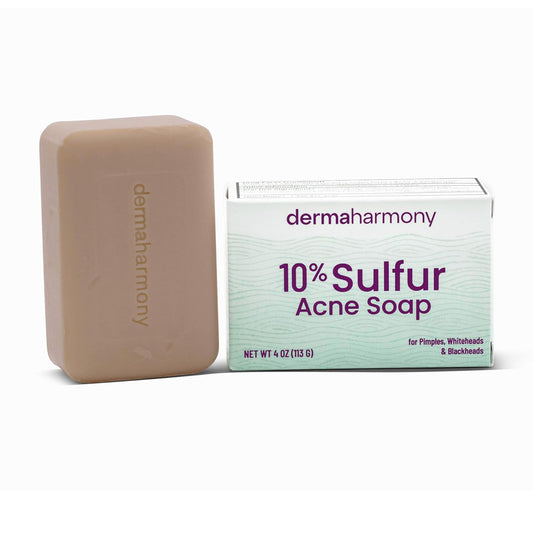 Dermaharmony 10% Sulfur Acne Bar Soap (4 Oz)