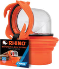 Camco RhinoFlex Clear RV Sewer Hose Elbow with 4-in-1 Adapter