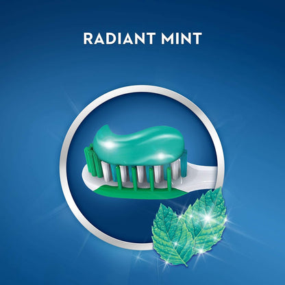 Crest 3D White Vivid Fluoride Toothpaste, Radiant Mint, 0.85 oz, Pack of 3 - view 3