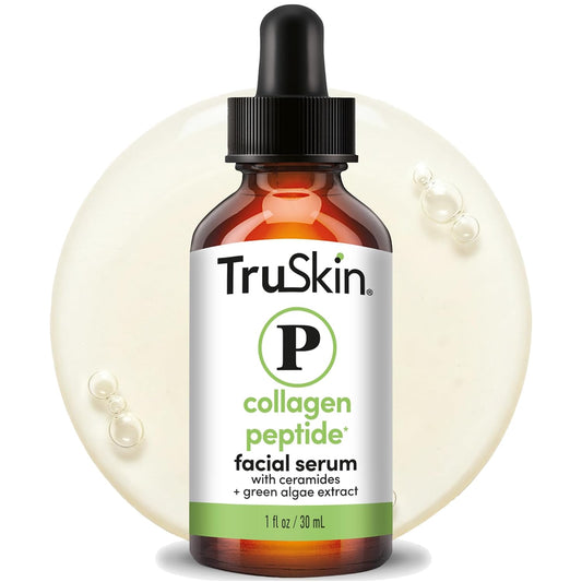 TruSkin Peptide Face Serum with Tripeptide-29 & Ceramides, 30 ml (1 fl oz)