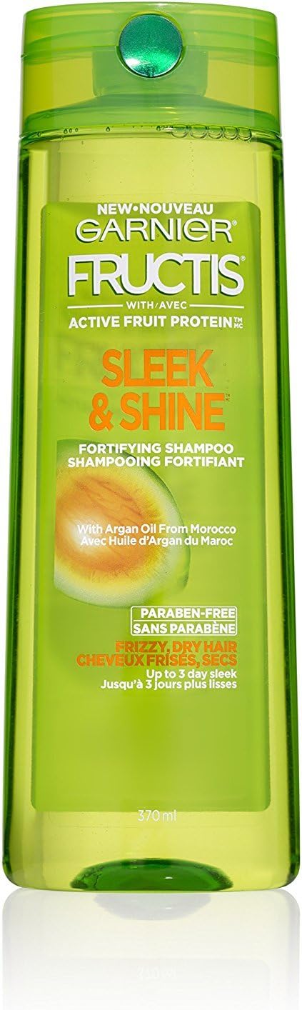 Garnier Fructis Sleek & Shine Shampoo for Frizzy Dry Hair 12.5 fl oz