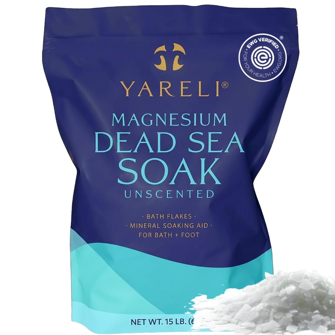 Yareli Dead Sea Magnesium Flakes Bath Soak, 15 lb — product view