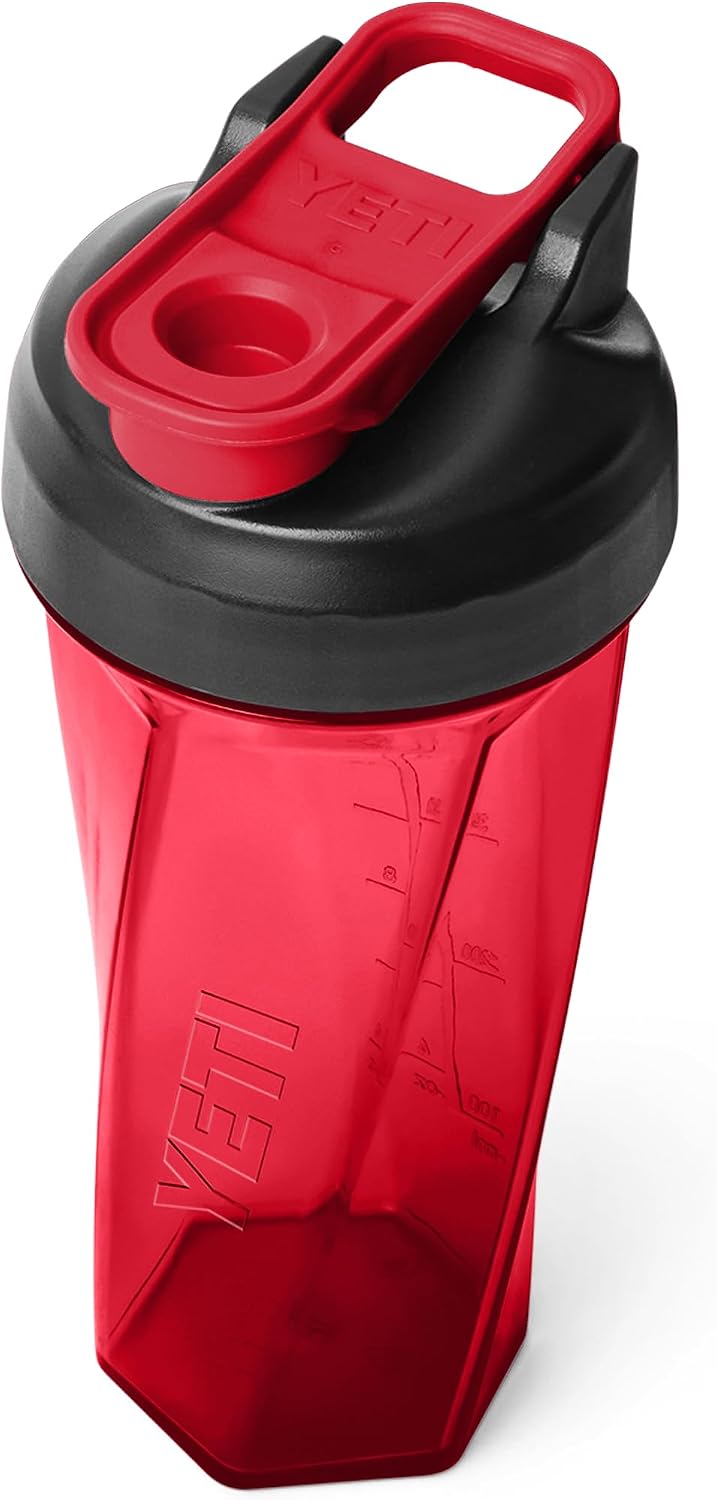 YETI Yonder 27 oz (737 ml) Leakproof Shaker Bottle in Rescue Red