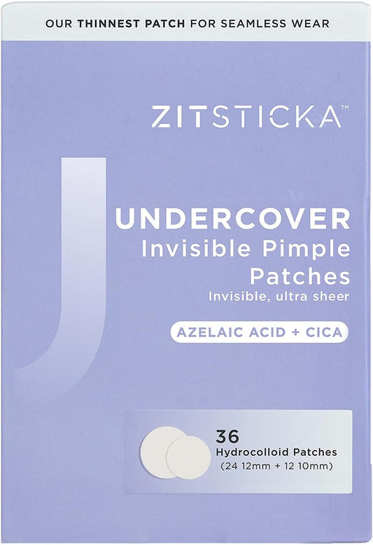 ZitSticka Invisible Pimple Patches Hydrocolloid Spot Patches, 36 Count