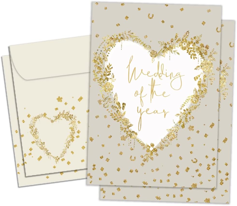 Tree-Free Greetings Just the Beginning Wedding Cards, Pack of 2