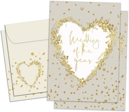 Tree-Free Greetings Just the Beginning Wedding Cards, Pack of 2