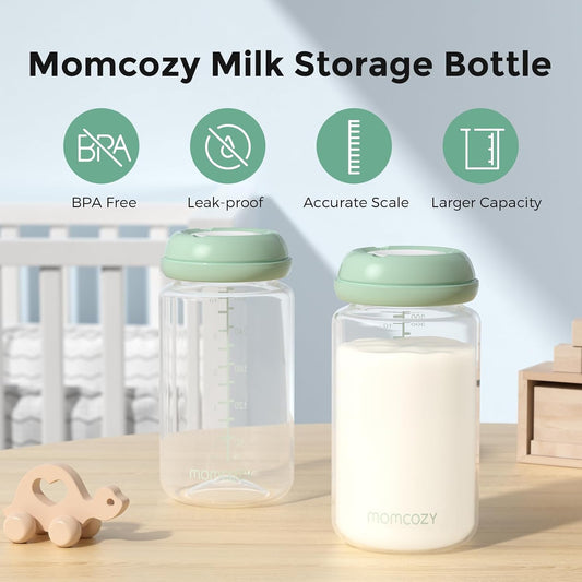 Momcozy Natural Wide-Neck Baby Bottles, 11 oz (330 ml), BPA-Free - view 2