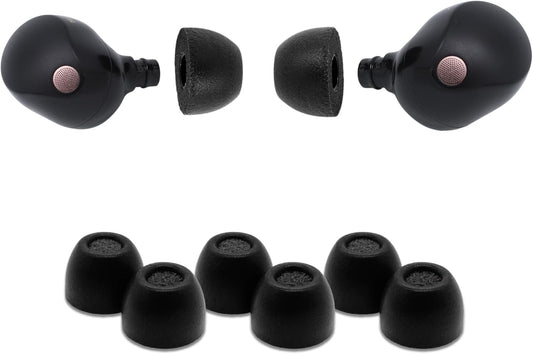 Comply Premium Foam Earplugs for Sony XM5, XM4, Linkbuds S Size M 3 Pairs