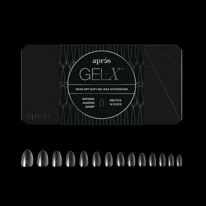 Après Gel-X Natural Almond Short Nail Tips Box, 280 Count
