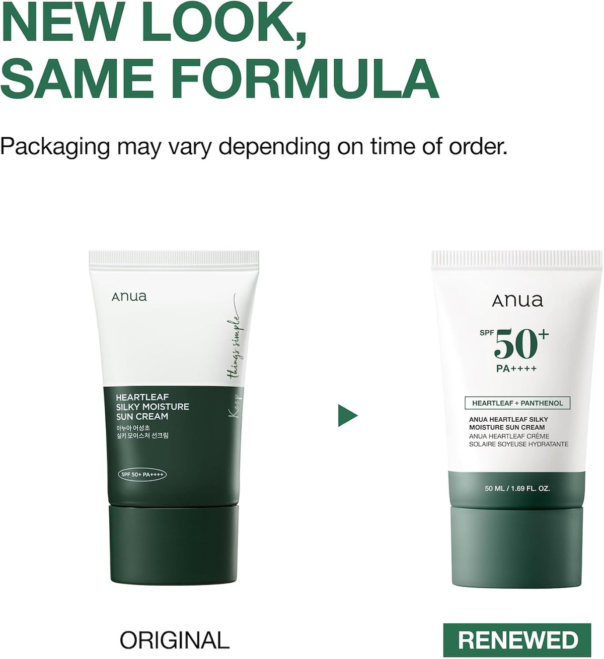 Anua Heartleaf Silky Moisture Sun Cream SPF 50 50ml - view 2