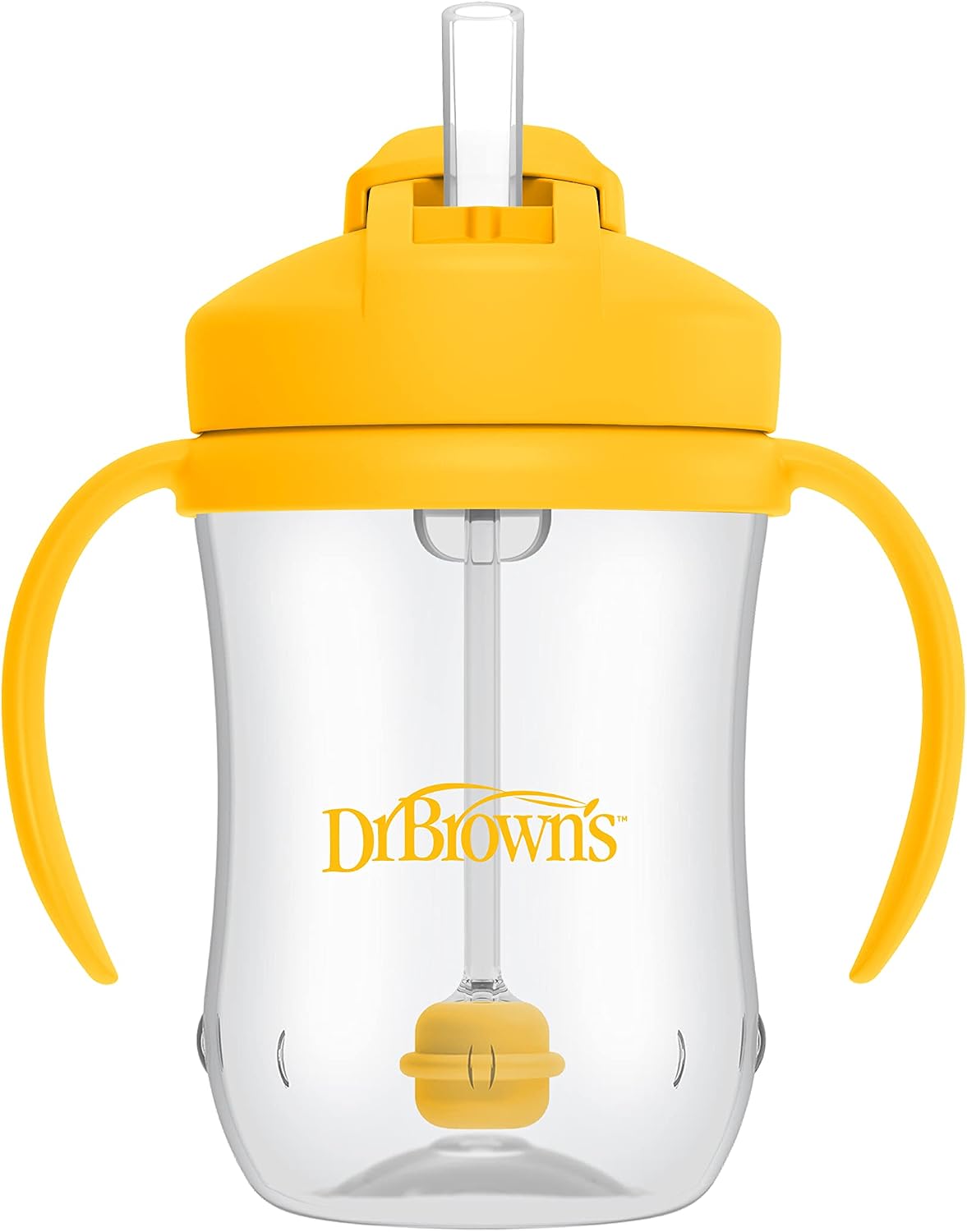 Dr. Brown's Milestones Baby's First Straw Cup 266 ml (9 fl oz), Yellow — product view