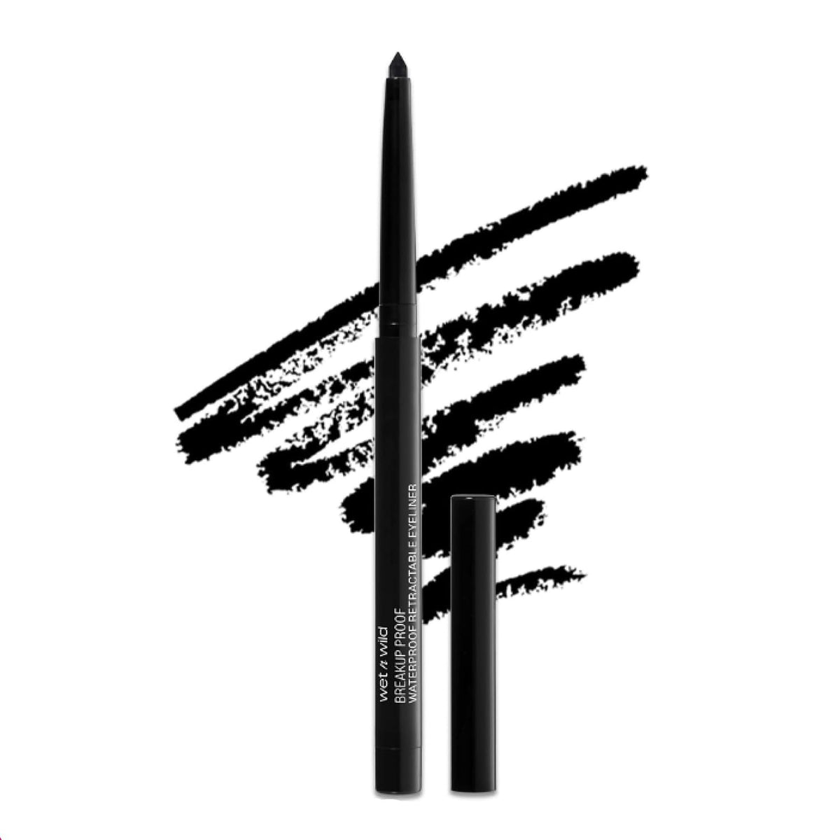 wet n wild Mega Last Breakup Proof Retractable Eyeliner, Waterproof, Black