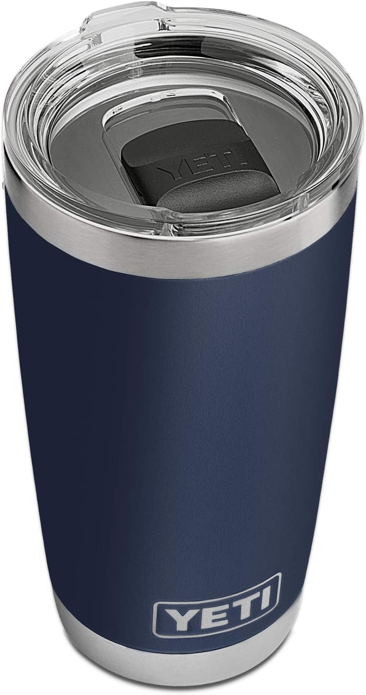 YETI Rambler 20 oz Tumbler with MagSlider Lid, Navy - view 3