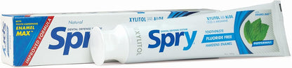 Spry Natural Fluoride Free Xylitol Toothpaste Peppermint 141 g
